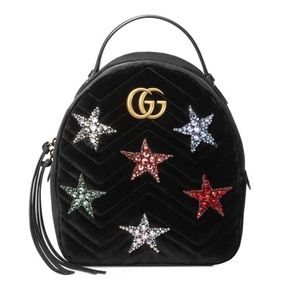 Gucci Marmont Gg Star Black Backpack
